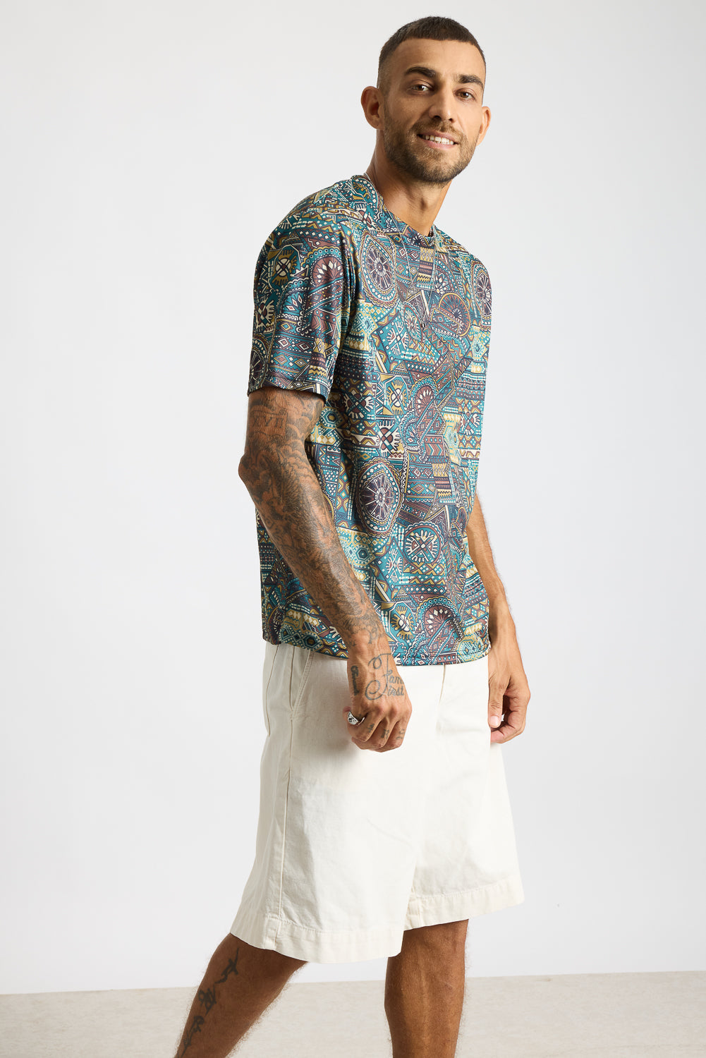 Printed Men's T-Shirt - Artsy Motifs