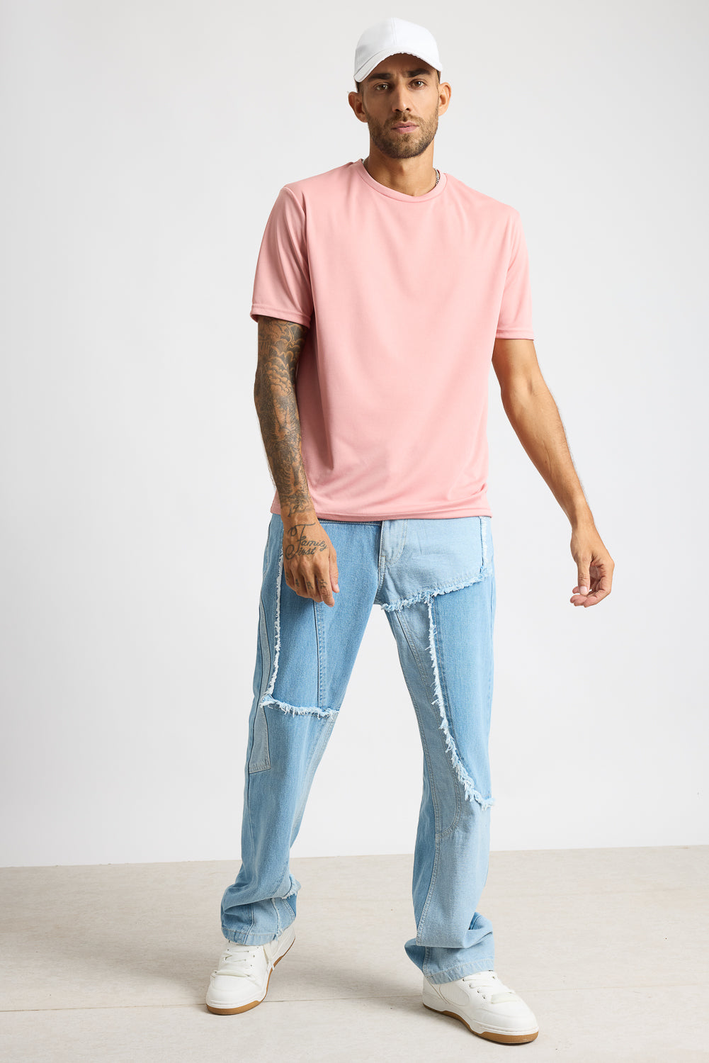 Printed Men's T-Shirt - Classic Pink