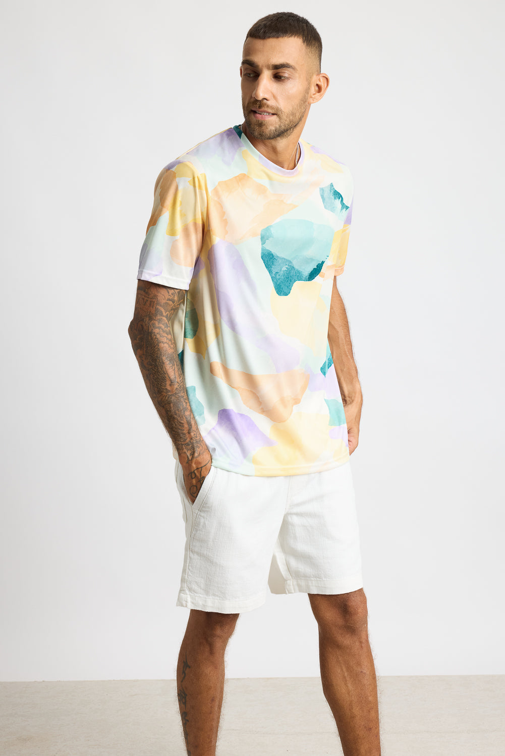 Printed Men's T-Shirt - Hypnotic Hues
