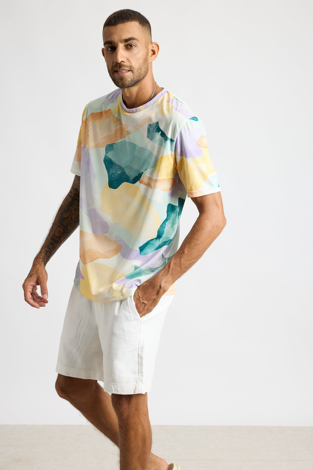 Printed Men's T-Shirt - Hypnotic Hues
