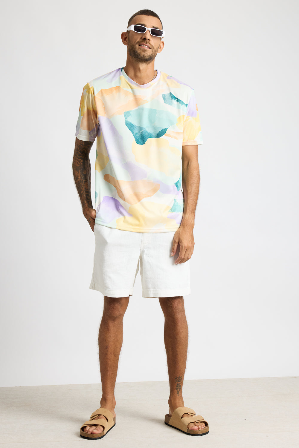 Printed Men's T-Shirt - Hypnotic Hues