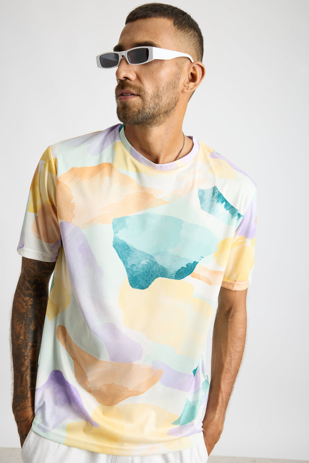 Printed Men's T-Shirt - Hypnotic Hues