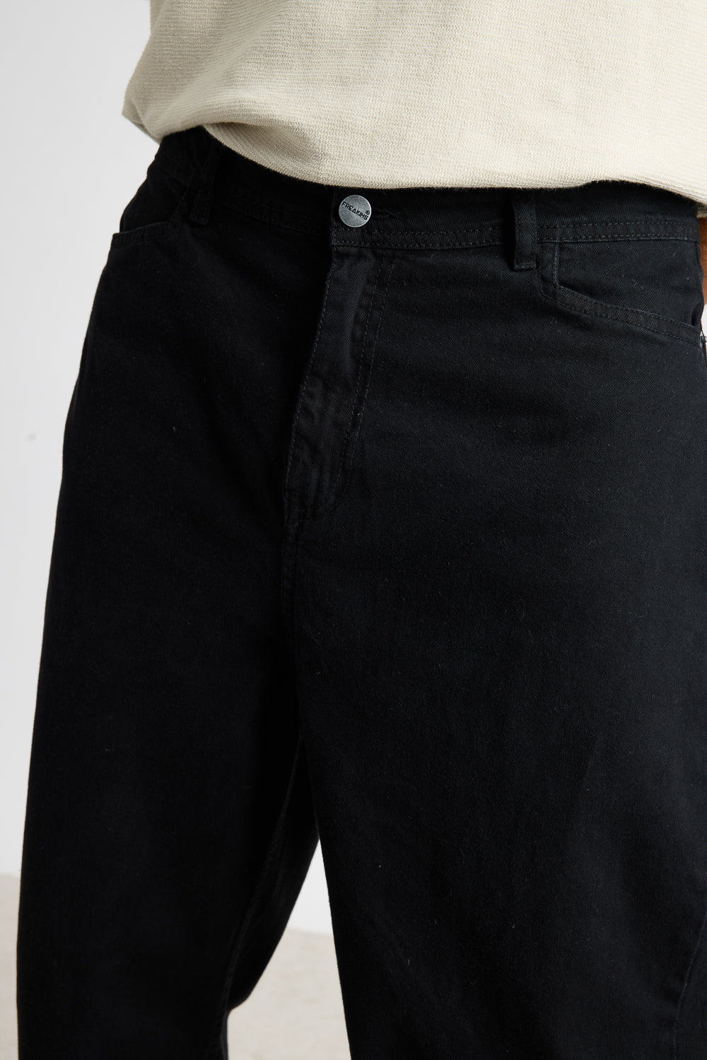 Casual Black Men's Straight Jeans