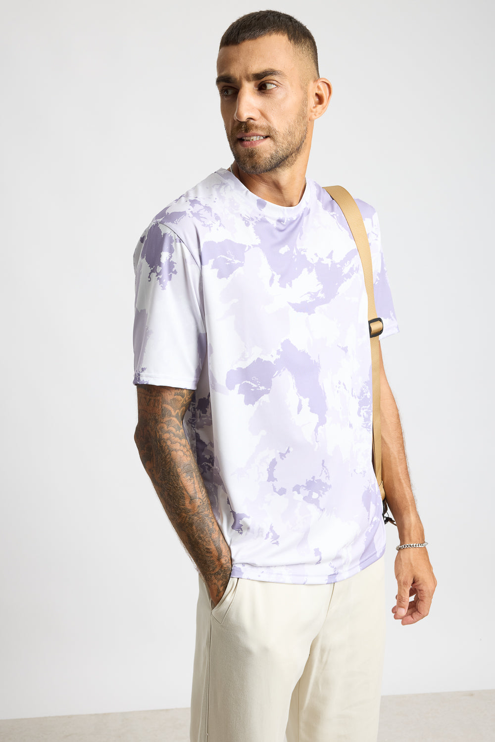 Printed Men's T-Shirt - Light Camo