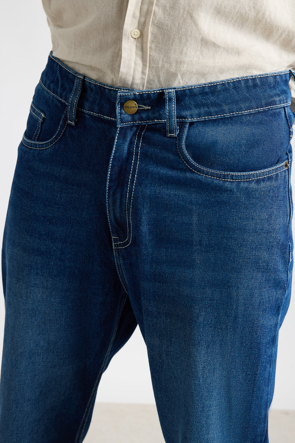 Electric Blue Men's Straight Fit Jeans