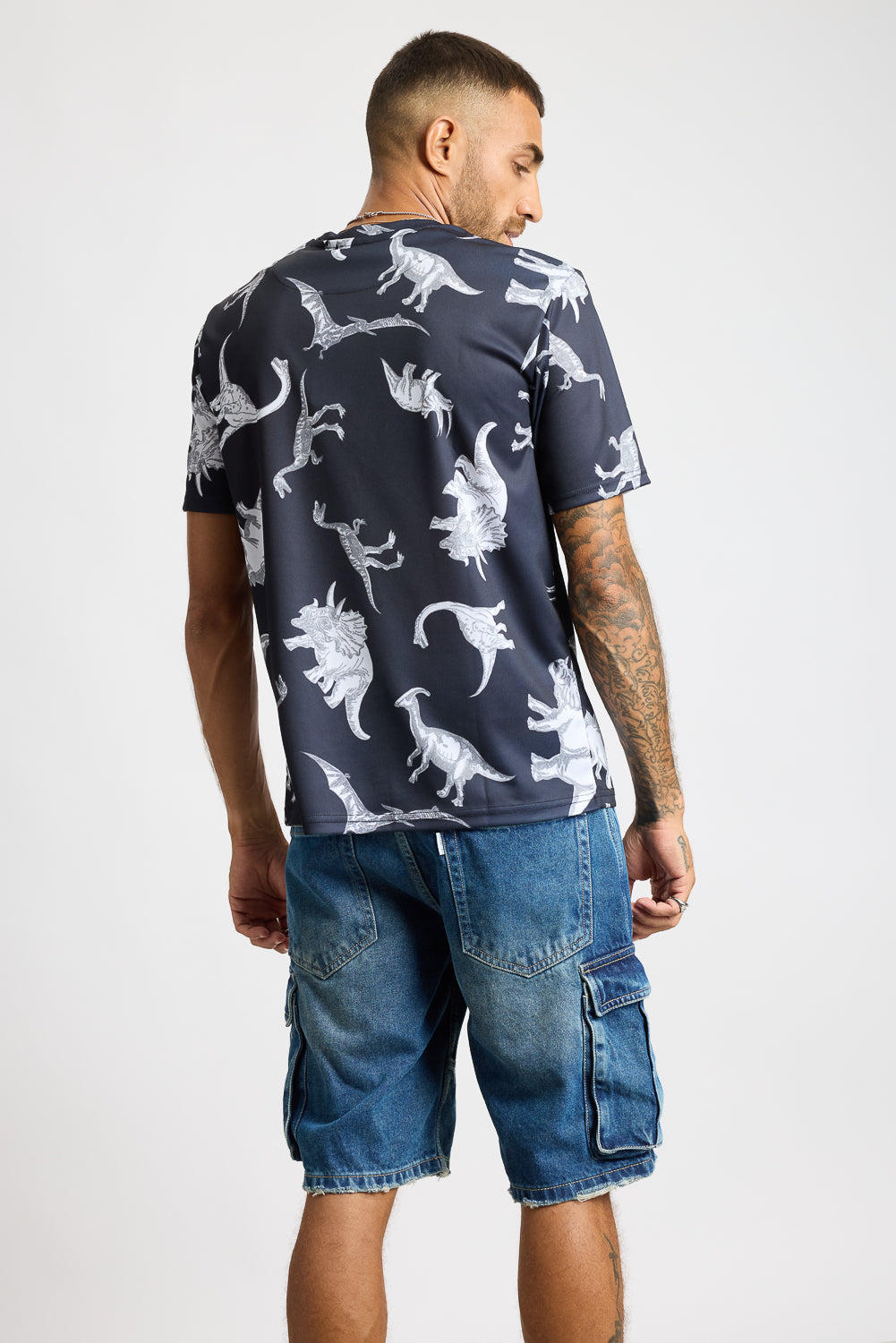 Printed Men's T-Shirt - Dinosaurs