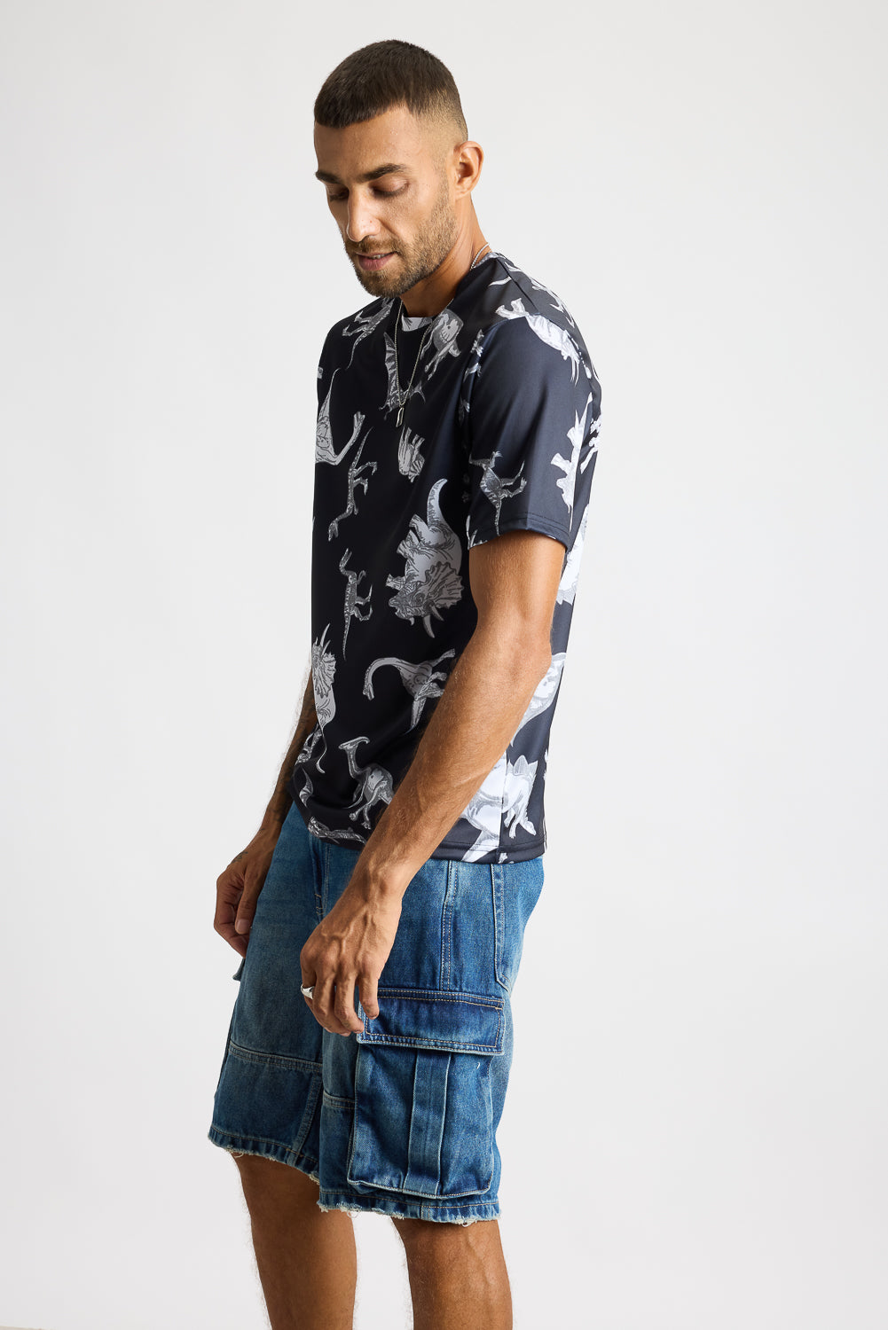 Printed Men's T-Shirt - Dinosaurs