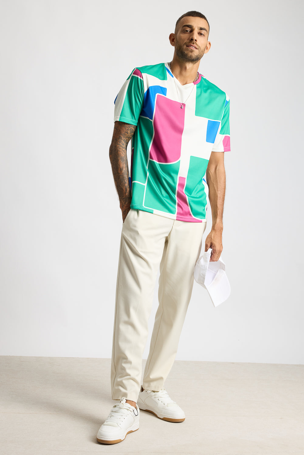 Printed Men's T-Shirt - Geometric Groove