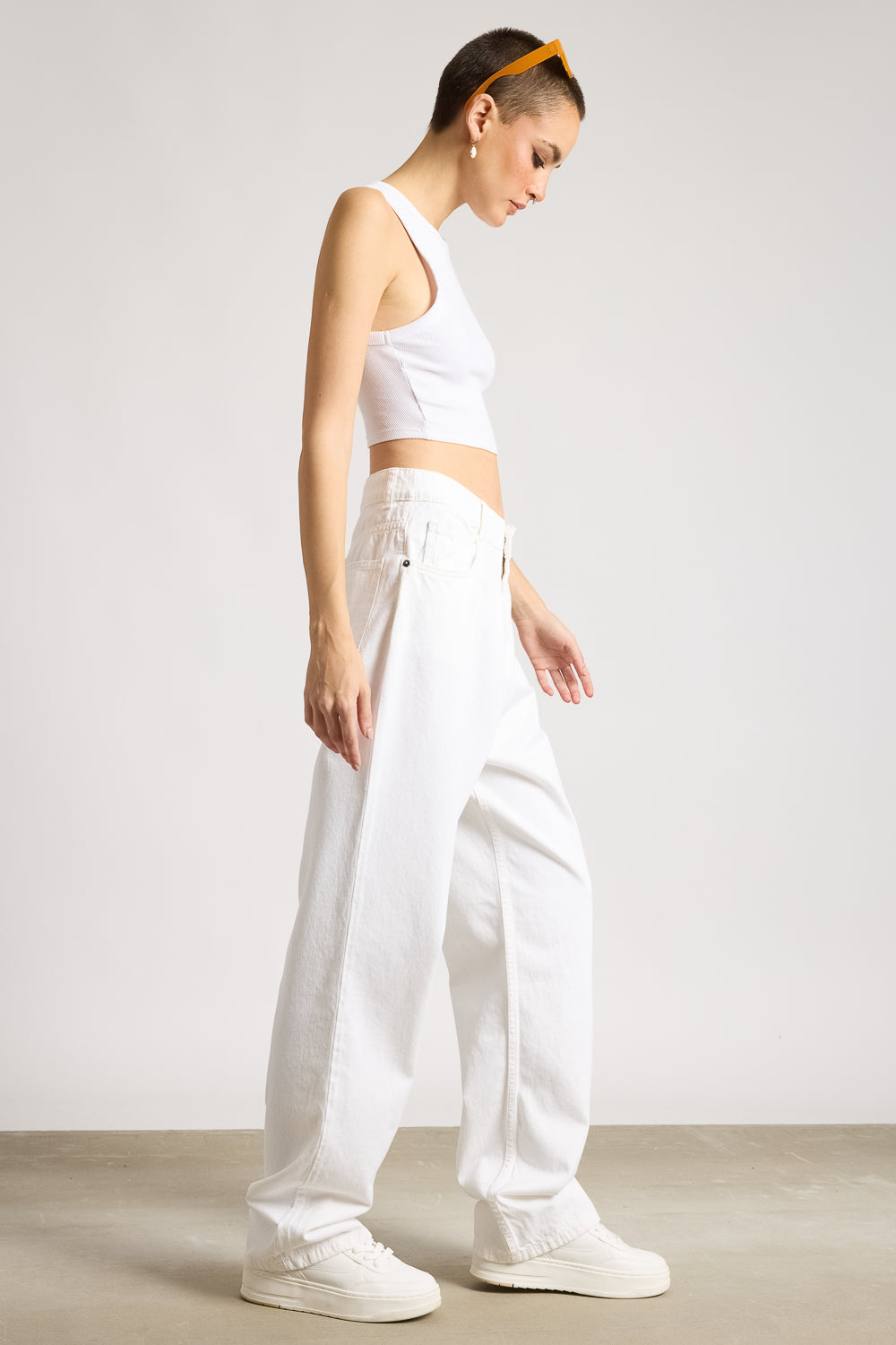 White Women's Straight Legged Jeans