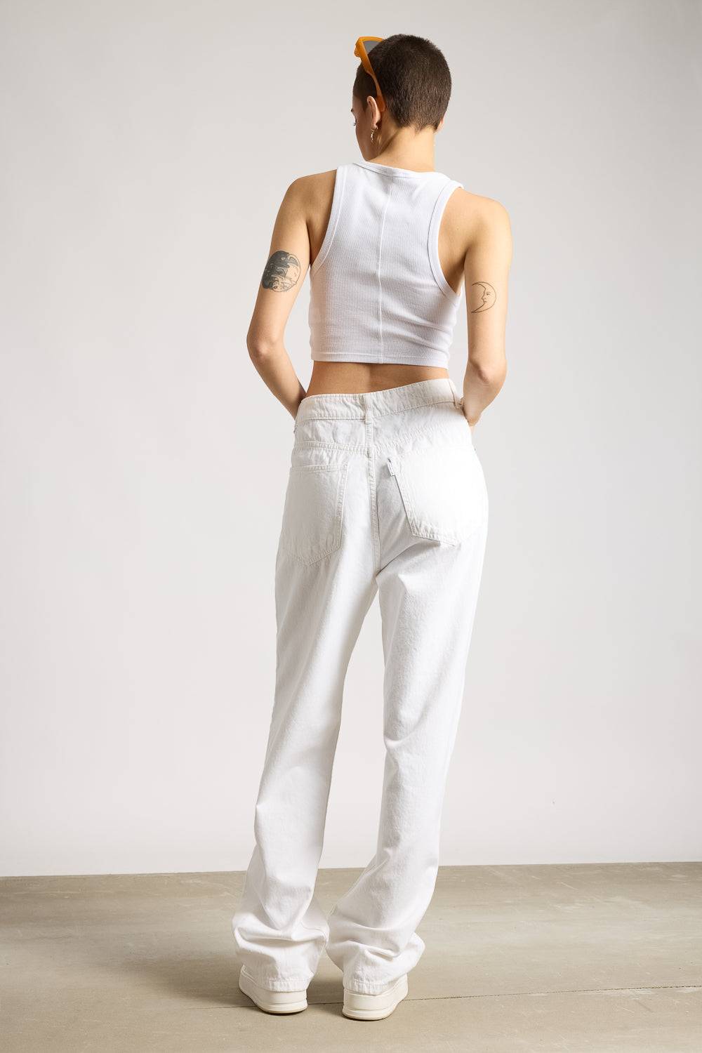 White Women's Straight Legged Jeans