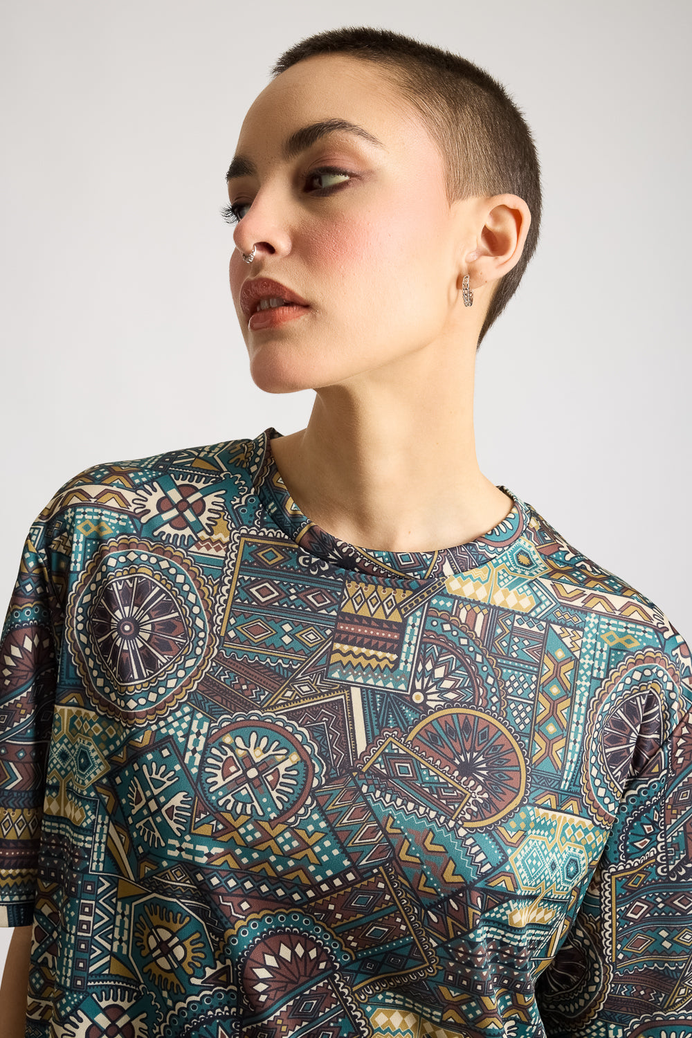 Printed Women's T-Shirt - Artsy Motifs