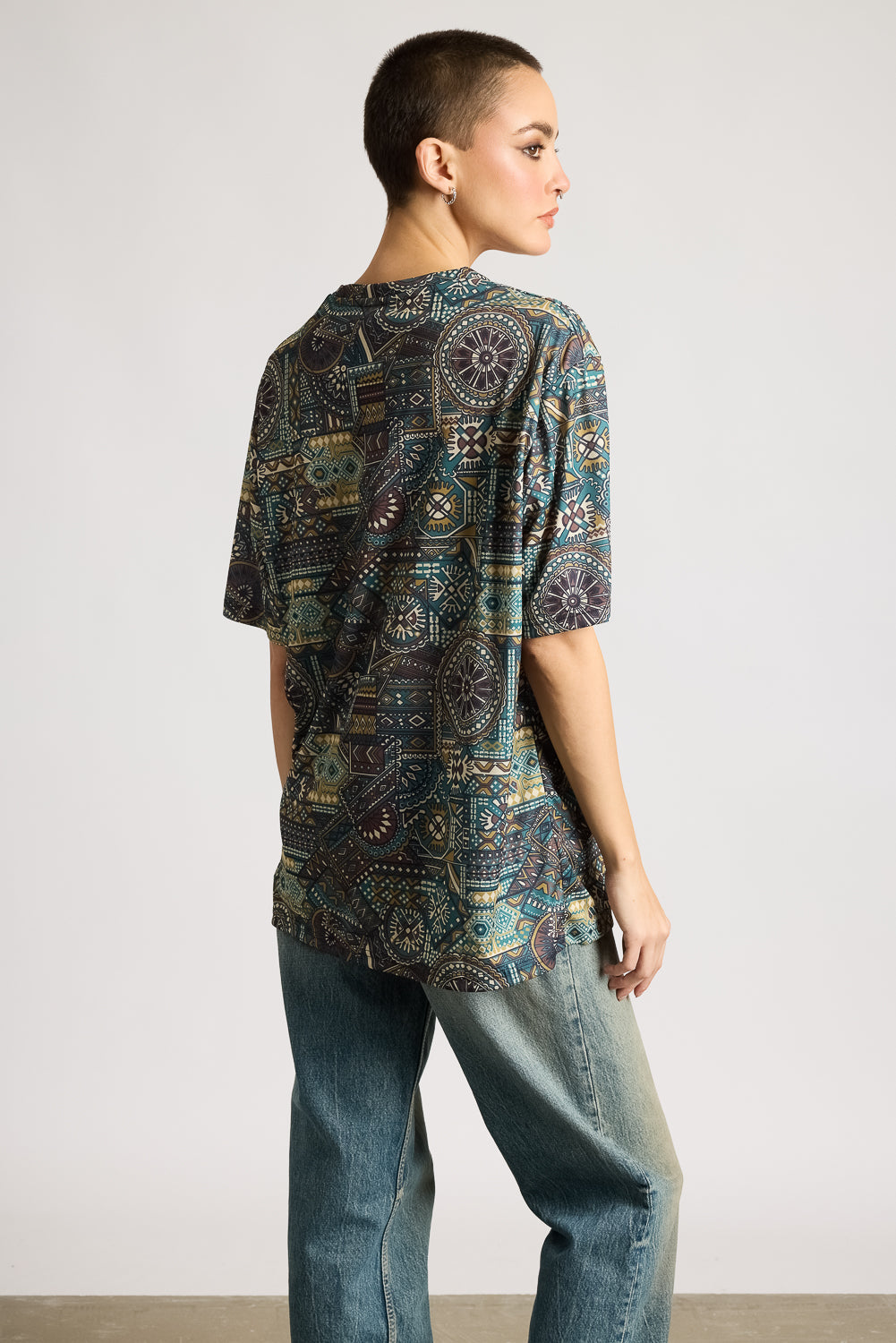 Printed Women's T-Shirt - Artsy Motifs
