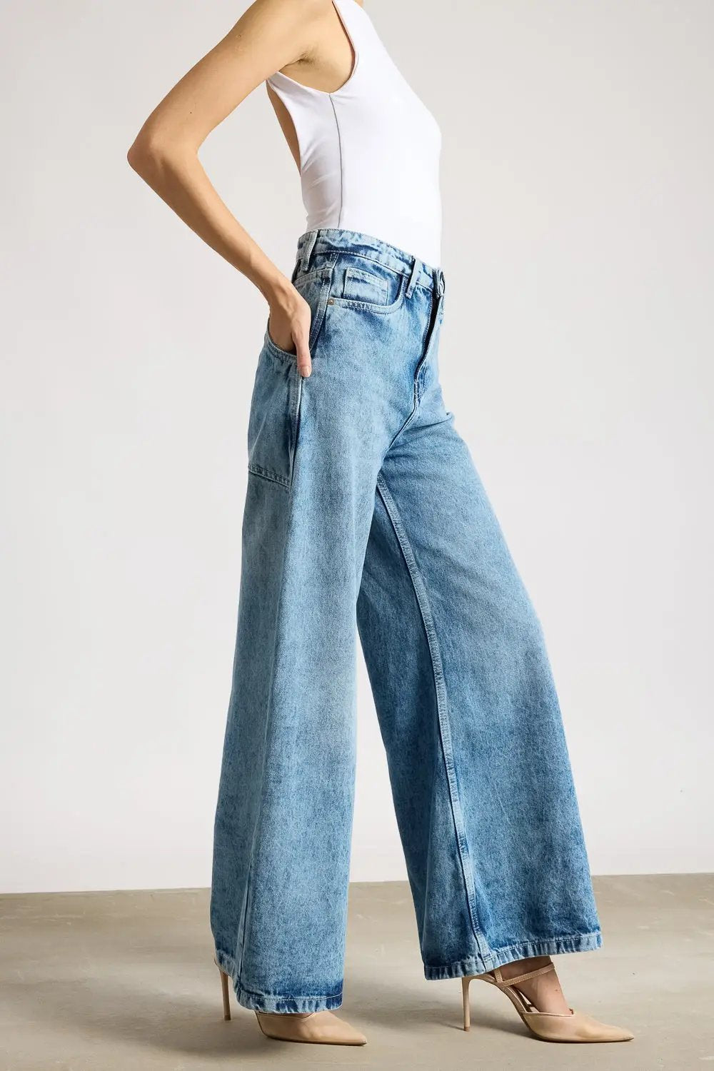 Vintage 90's Blue Women's Flare Jeans