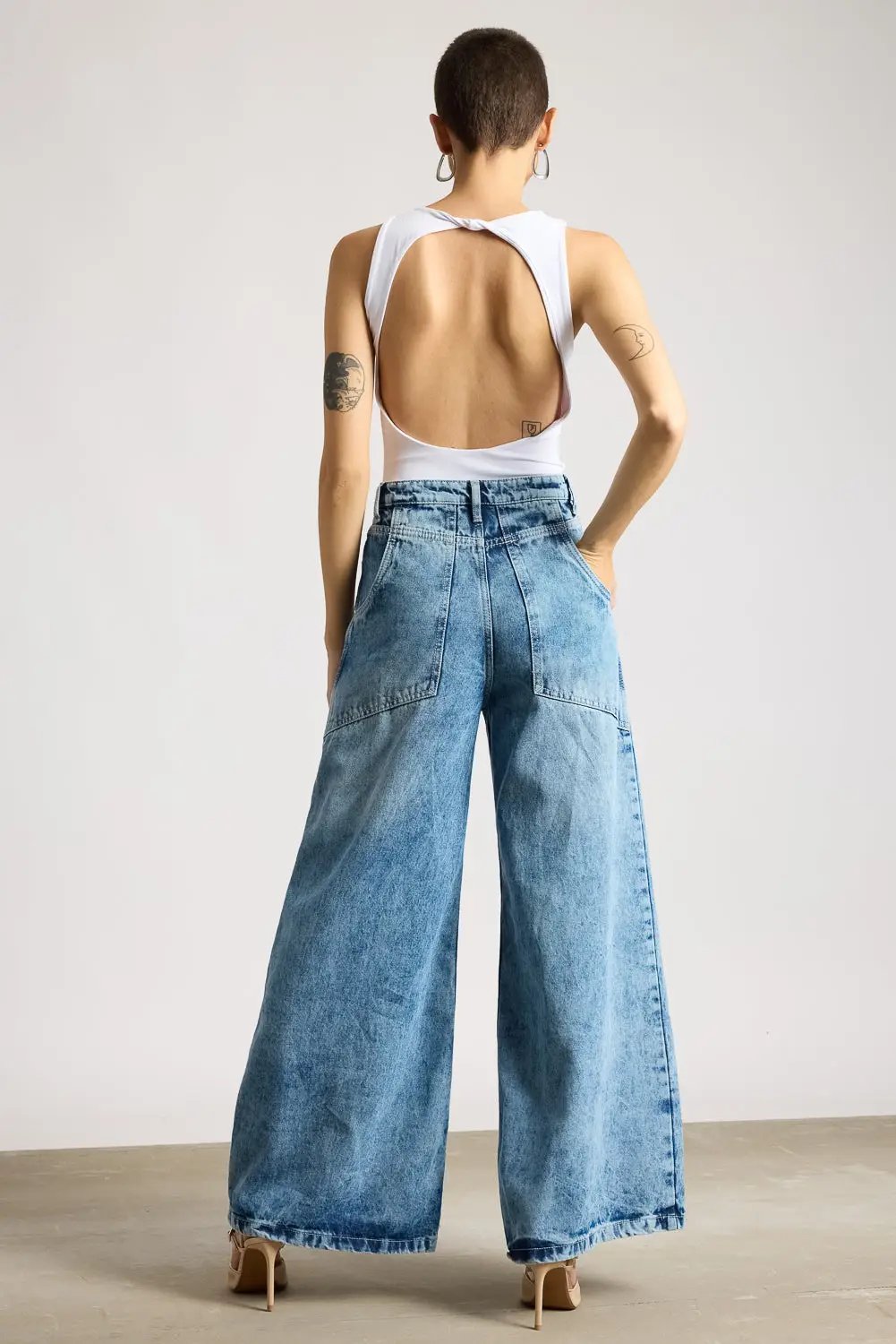 Vintage 90's Blue Women's Flare Jeans