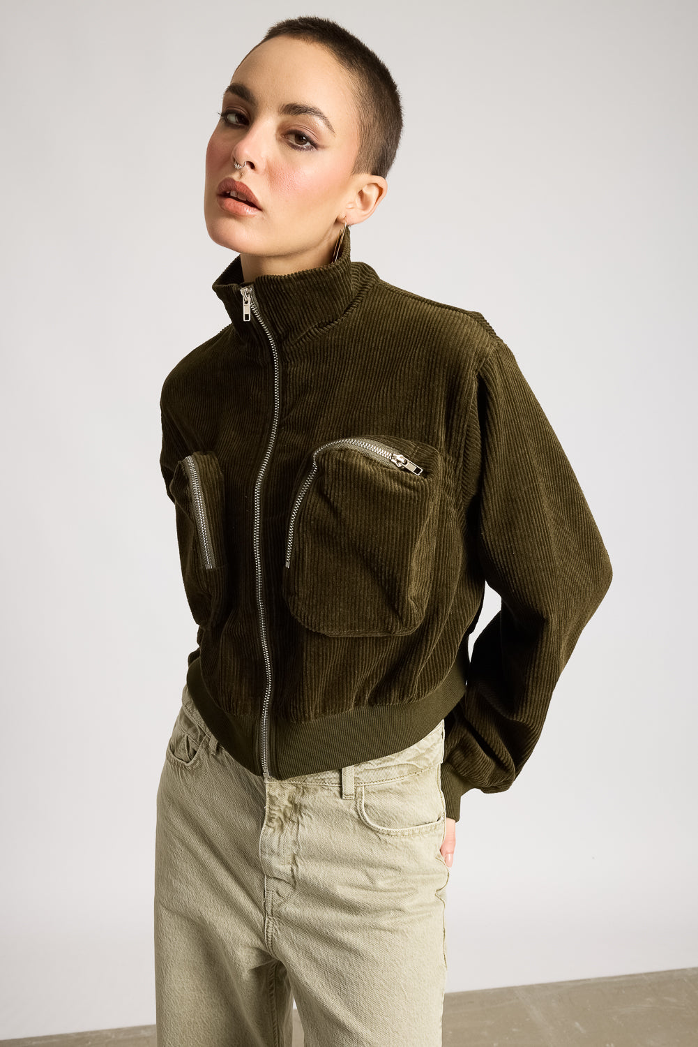 Pocket Turtle Neck - Burgundy