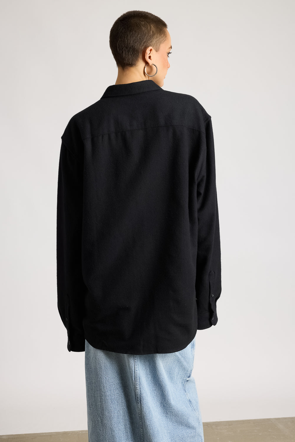 Full Sleeves Black Women's Shirt