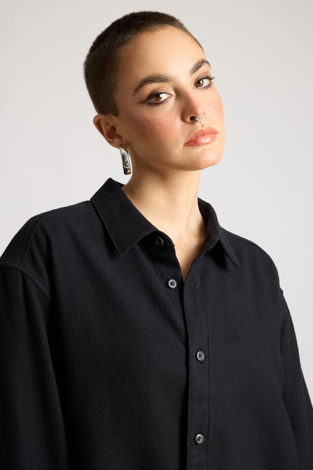 Full Sleeves Black Women's Shirt