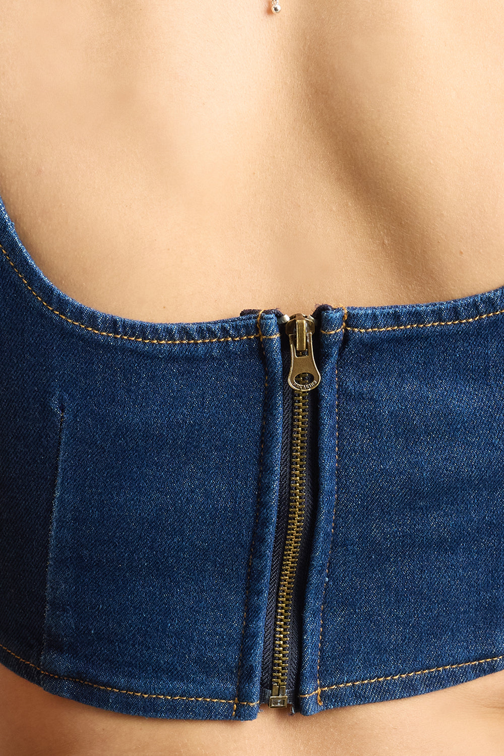 Blue Jean Women's Bustier Corset Top