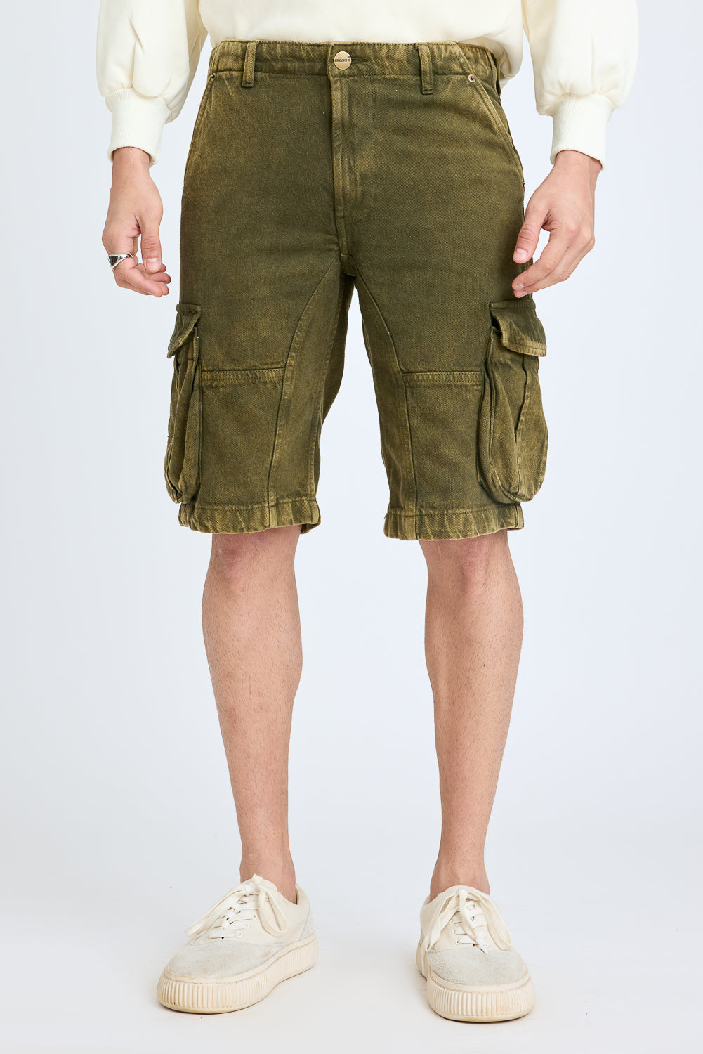 Men's Olive Cargo Shorts