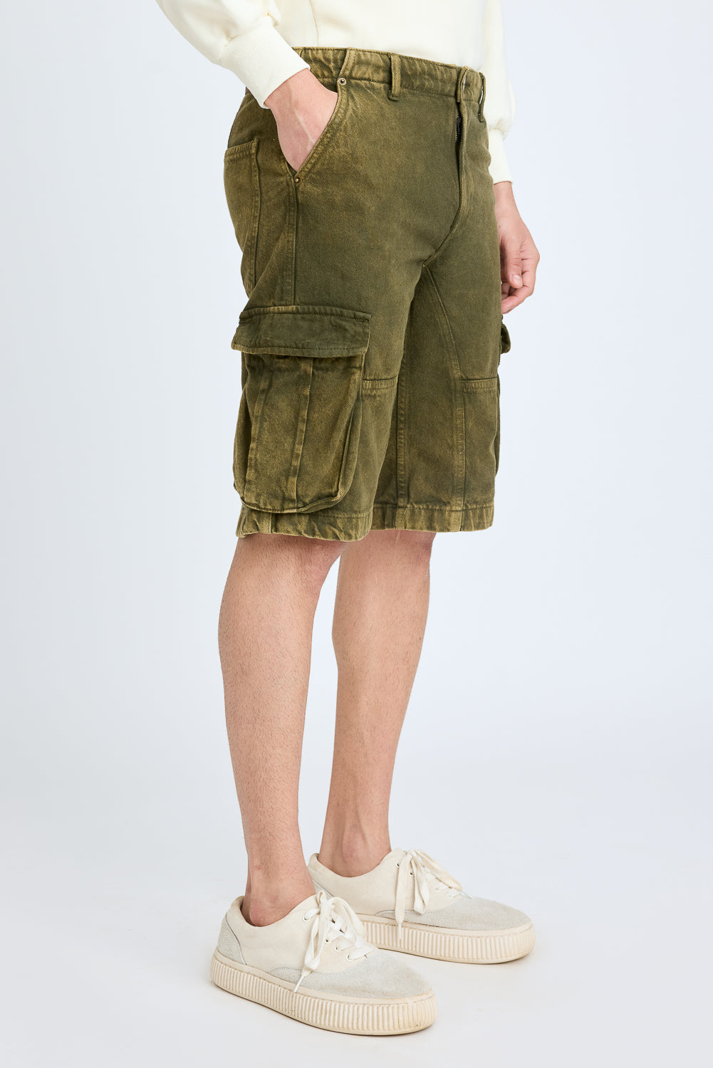Men's Olive Cargo Shorts