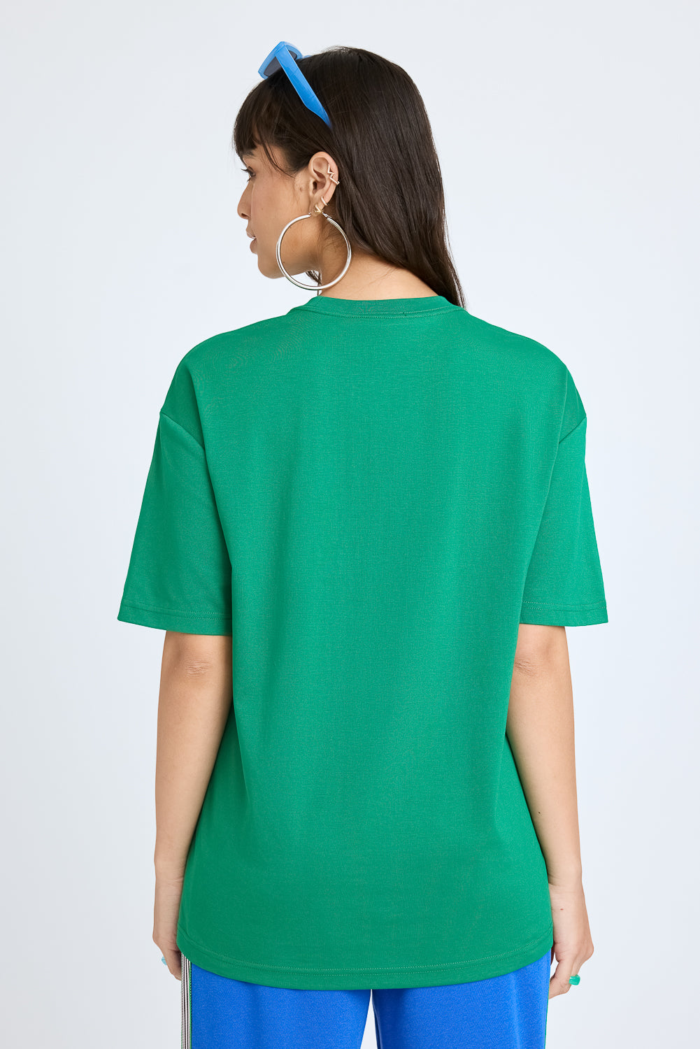 Green Printed Oversized Tee