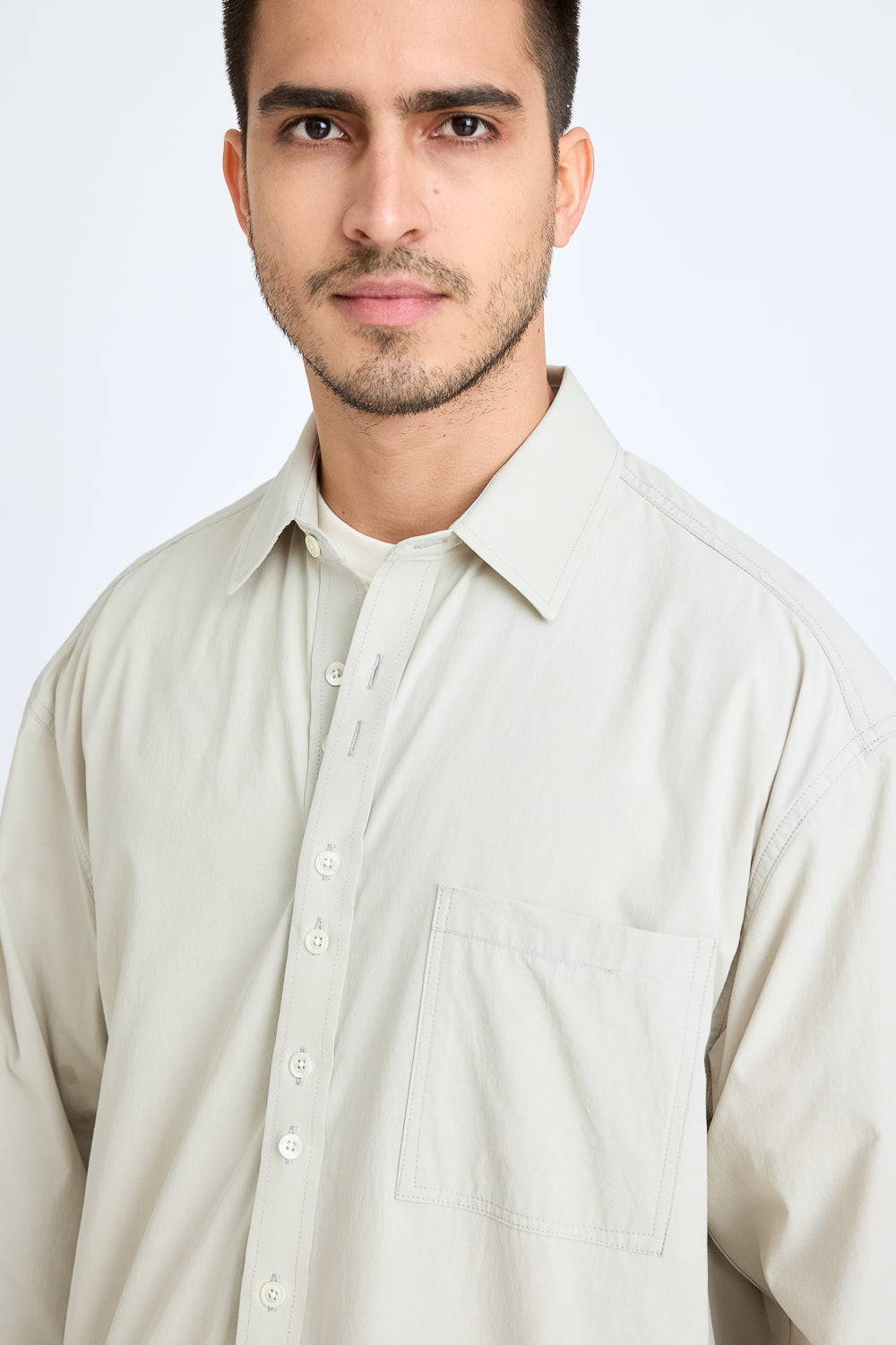 Men's Classic Solid Sage Grey Shirt