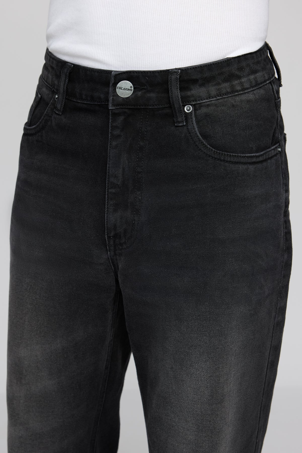 Gull Black Men's Straight Jeans