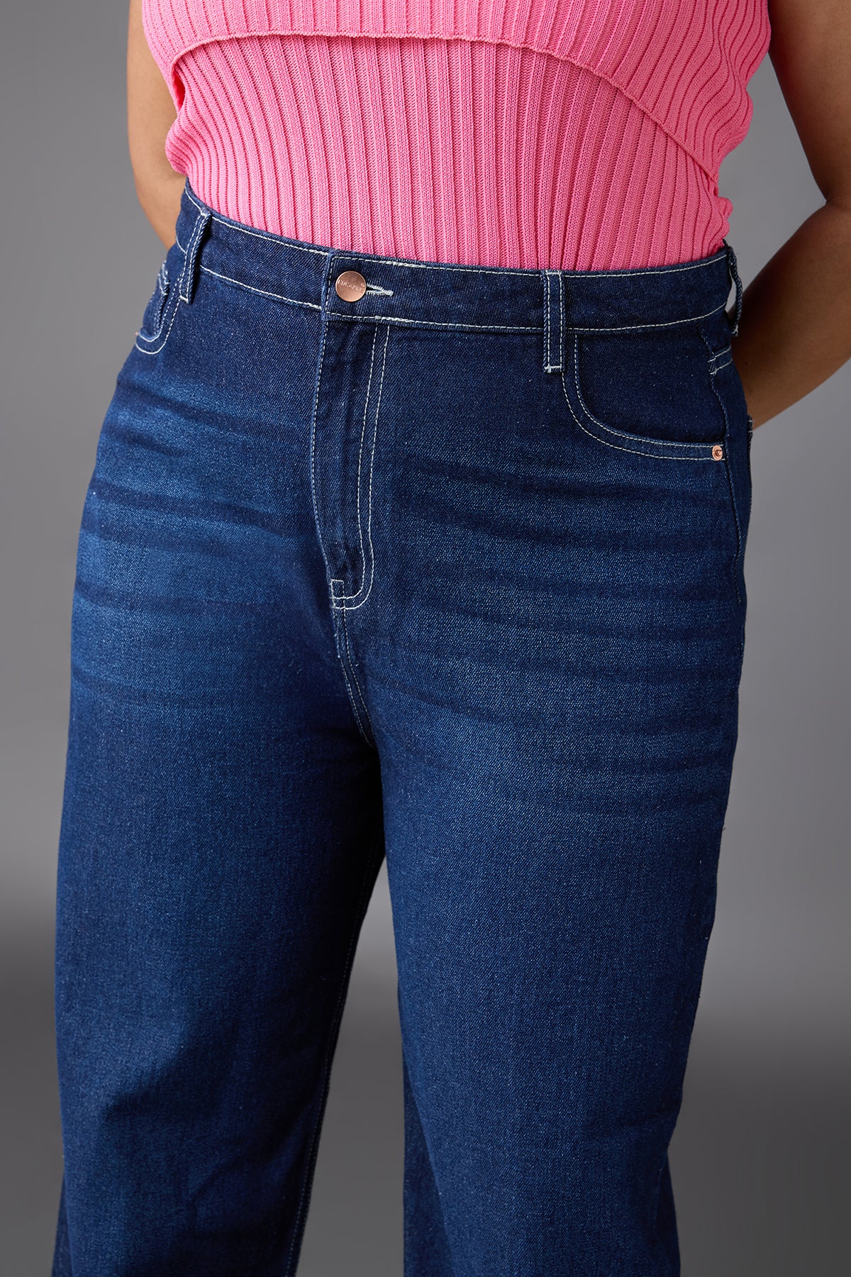 Curve Timeless Blue Straight Jeans