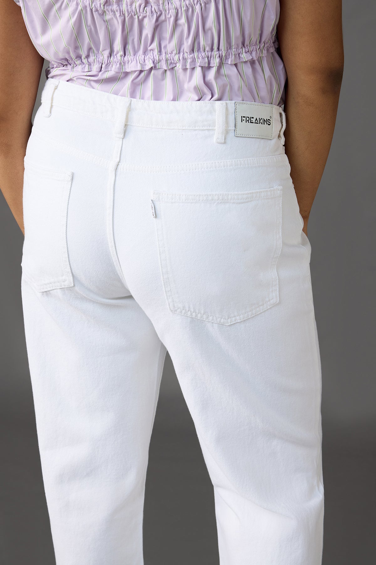 Curve Arctic White Slim Straight Jeans