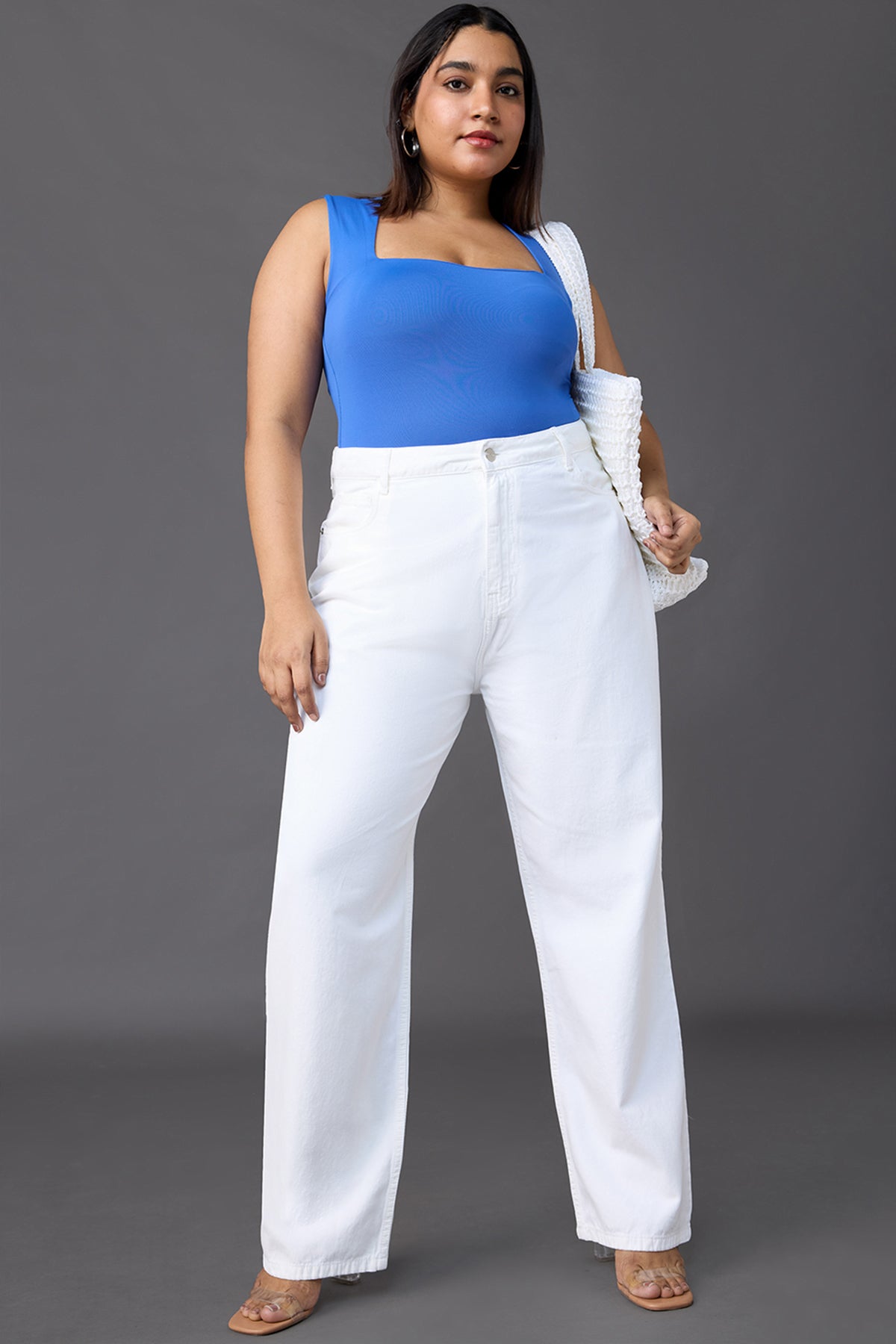 Curve Frosty Straight Jeans