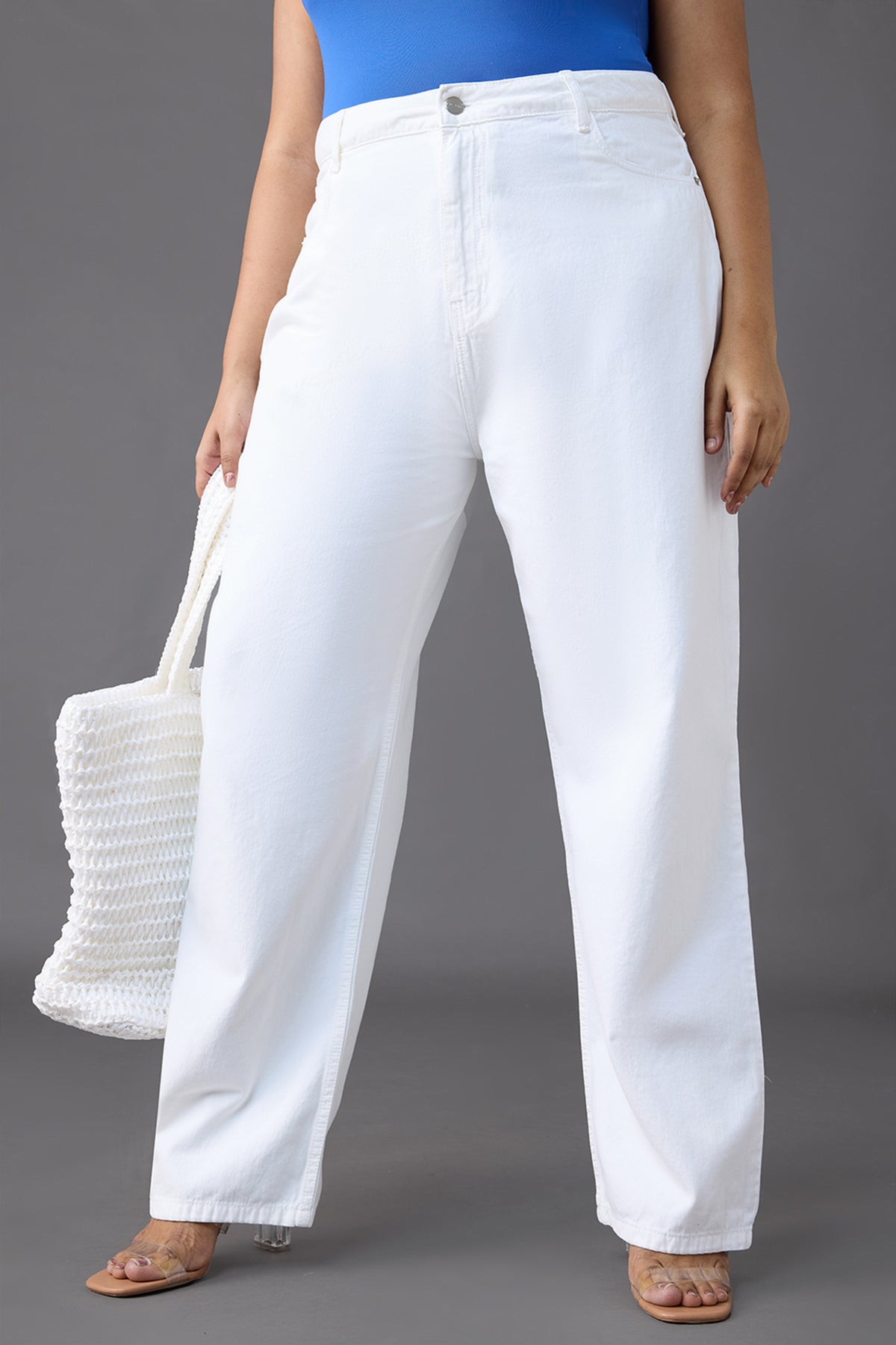 Curve Frosty Straight Jeans