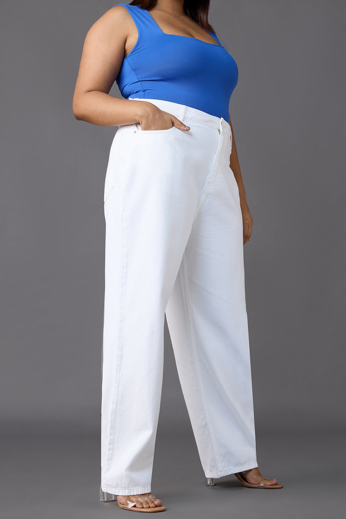 Curve Frosty Straight Jeans
