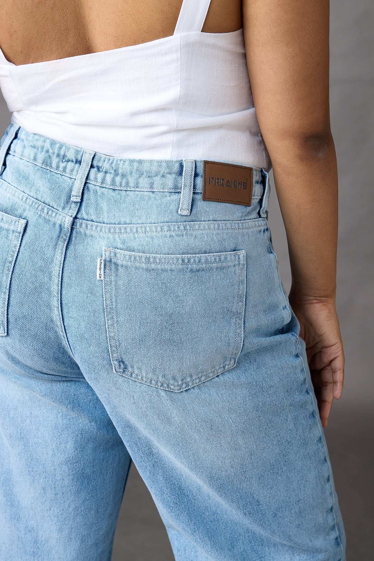 Curve Light Blue Straight Jeans