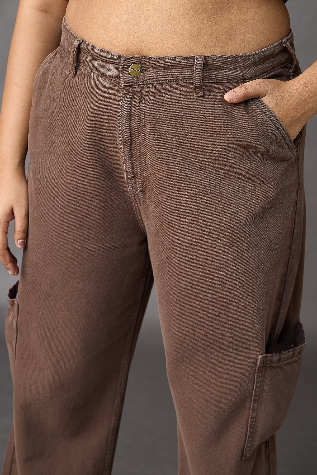 Curve Rich Timber Straight Cargo Jeans