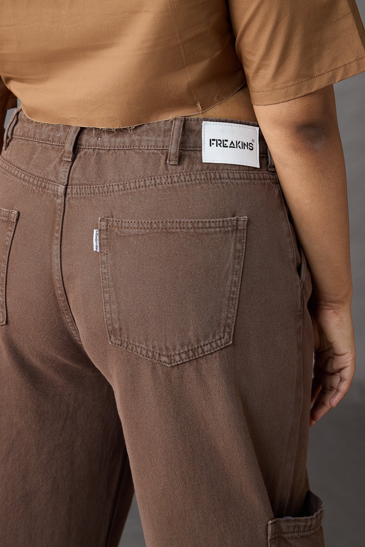 Curve Rich Timber Straight Cargo Jeans