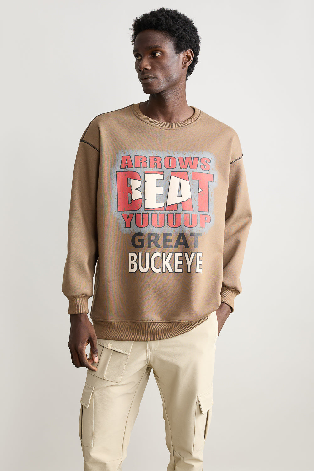 Oversized Vivid Men's Sweatshirt