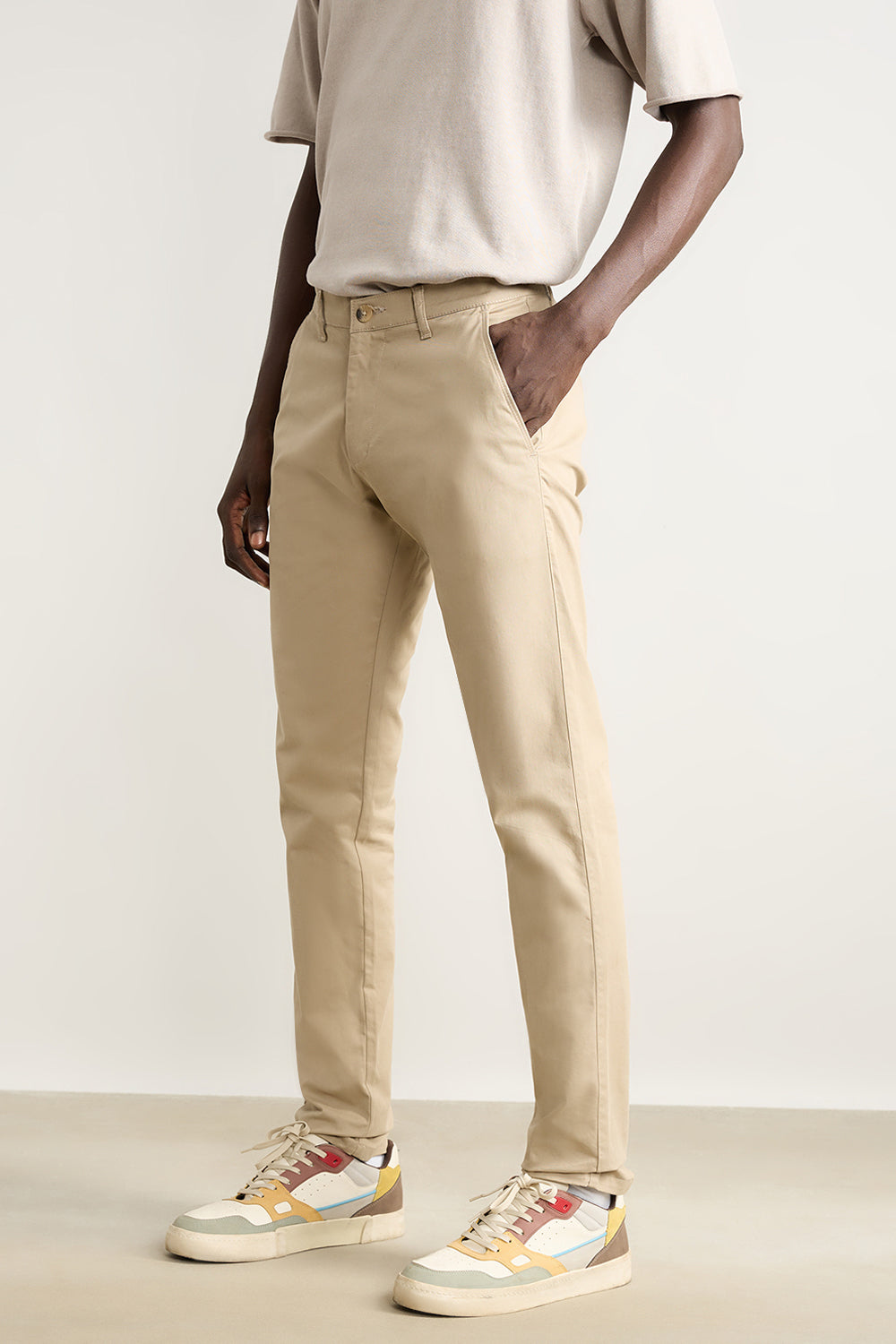 Men's Ecru Summer Pants