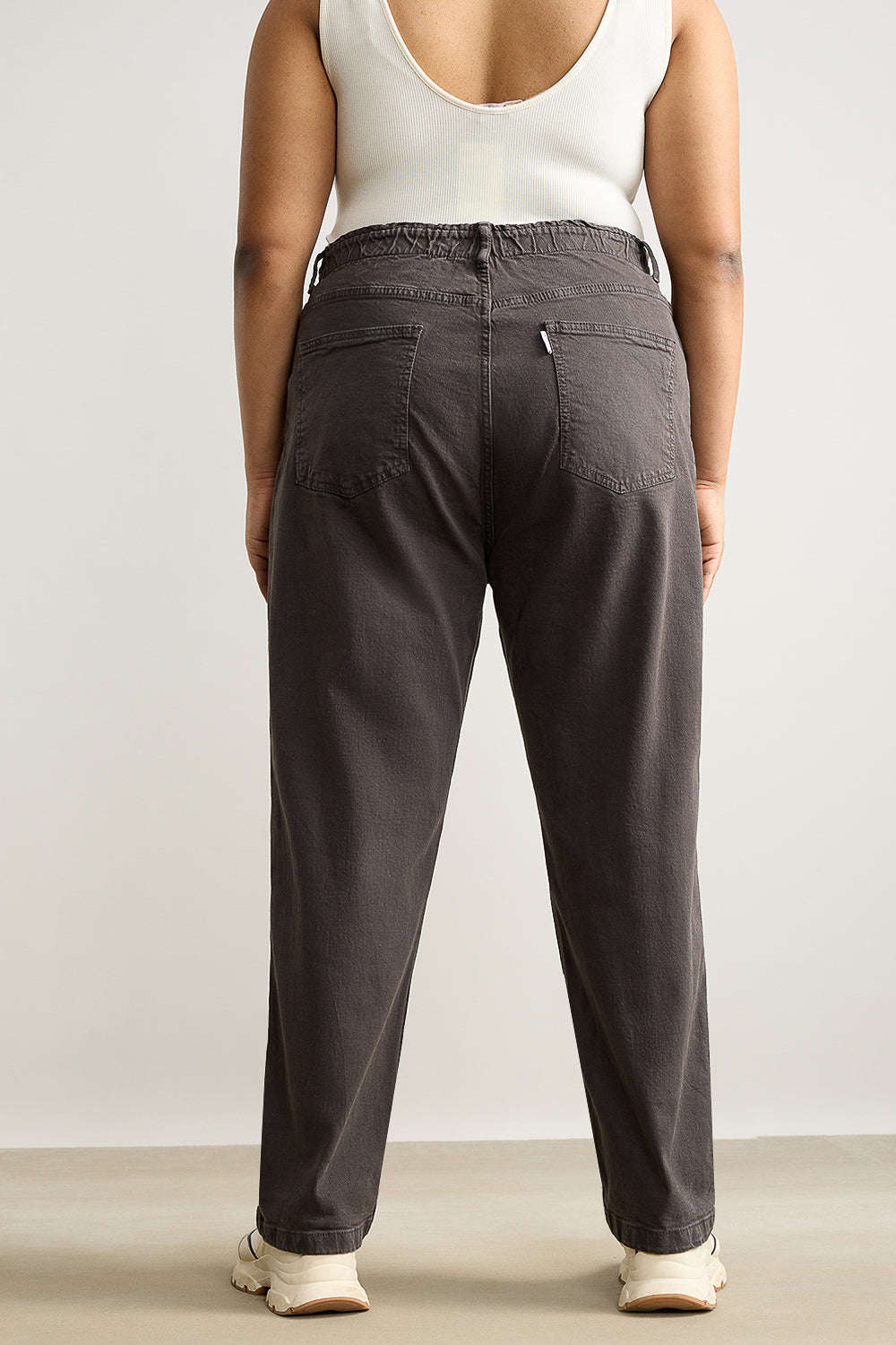 Olive Green Distress Mom Jeans