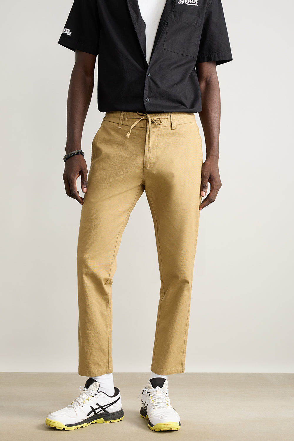 Men's Khaki Summer Joggers