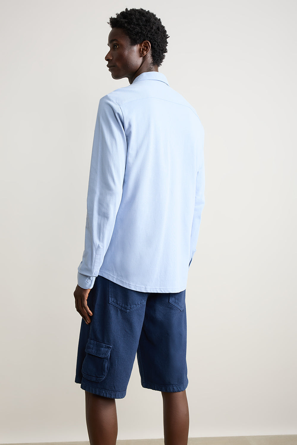 Classic Solid Men's Shirt - Cashmere Blue