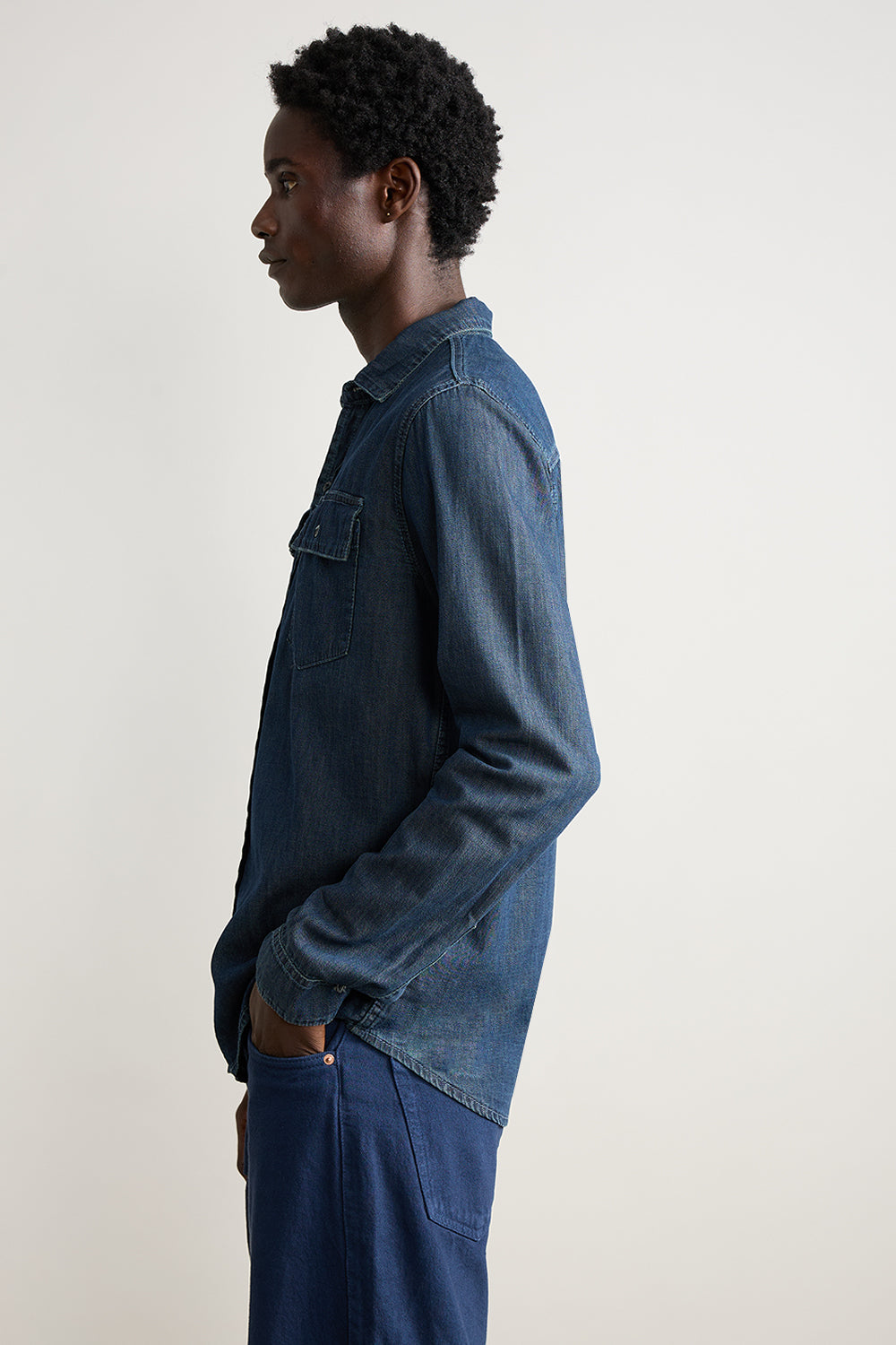 Navy Vintage Men's Shirt