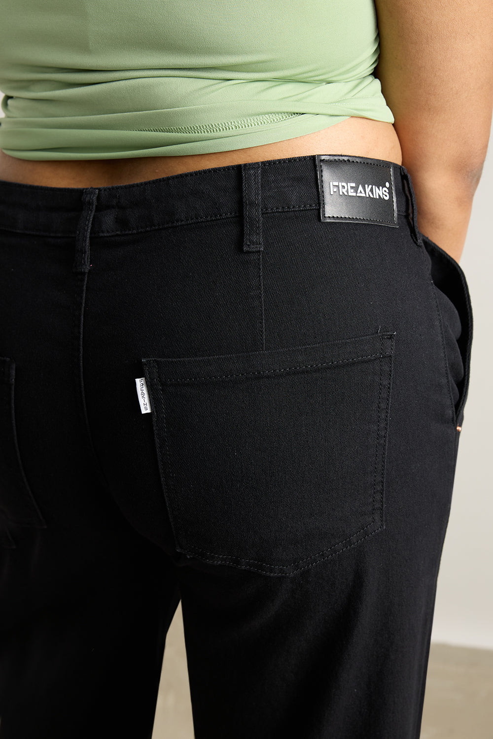 Curve Jet Black Jive Wide Jeans