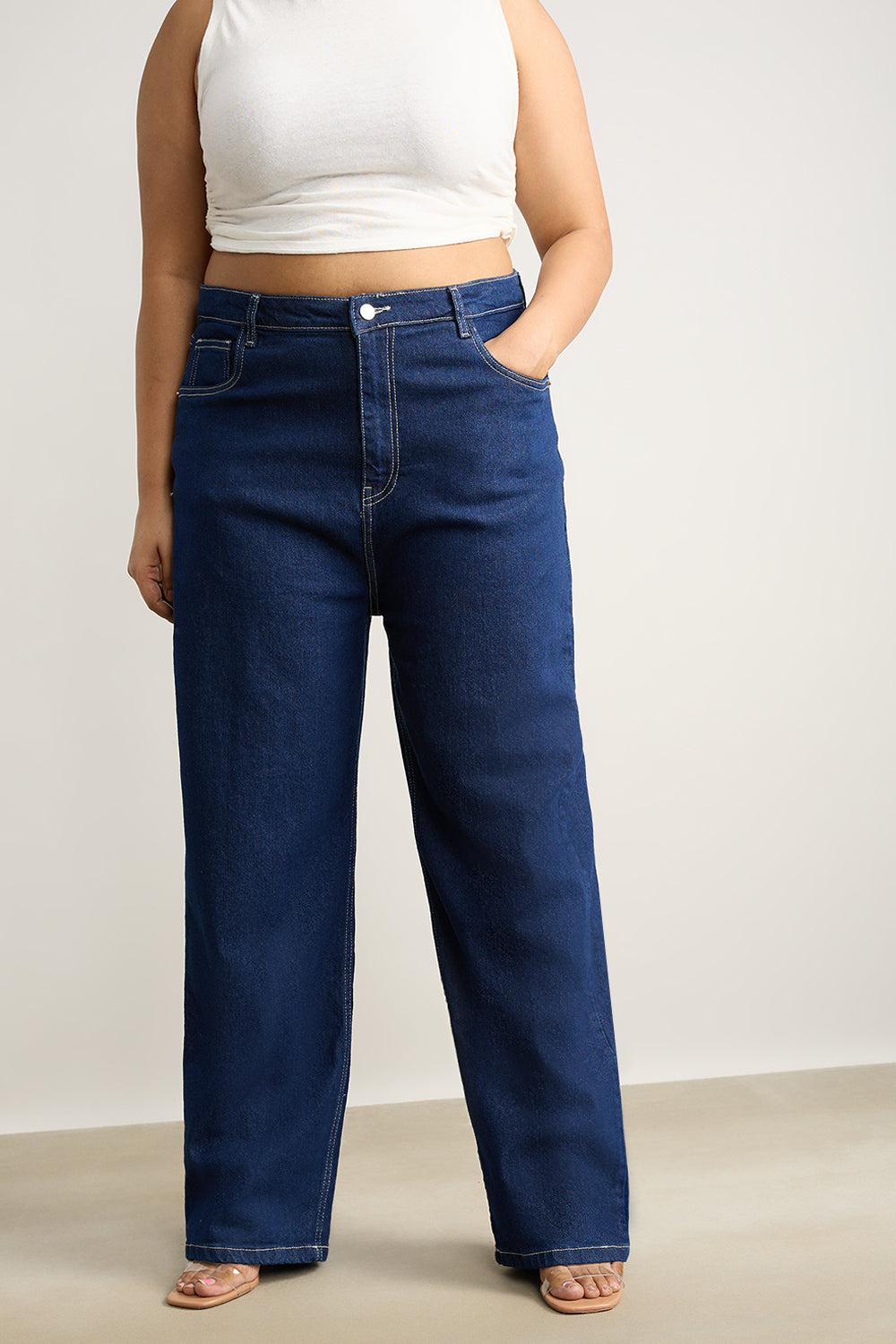 Curve Classic Blue Straight Jeans