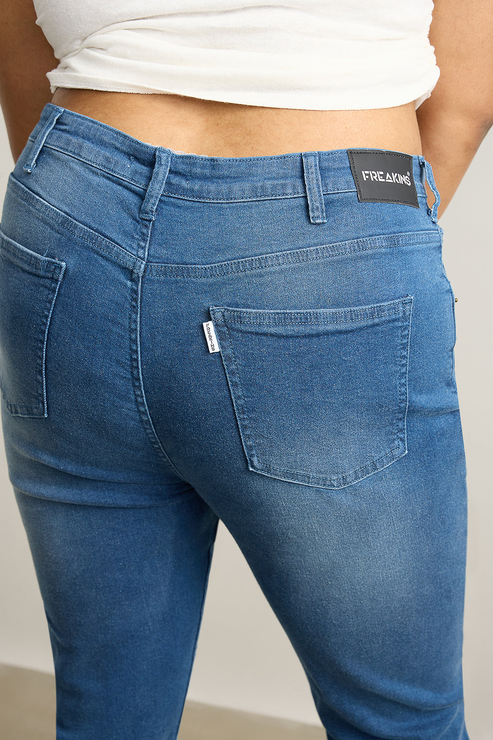 Curvy Indigo High Rise Skinny Jeans