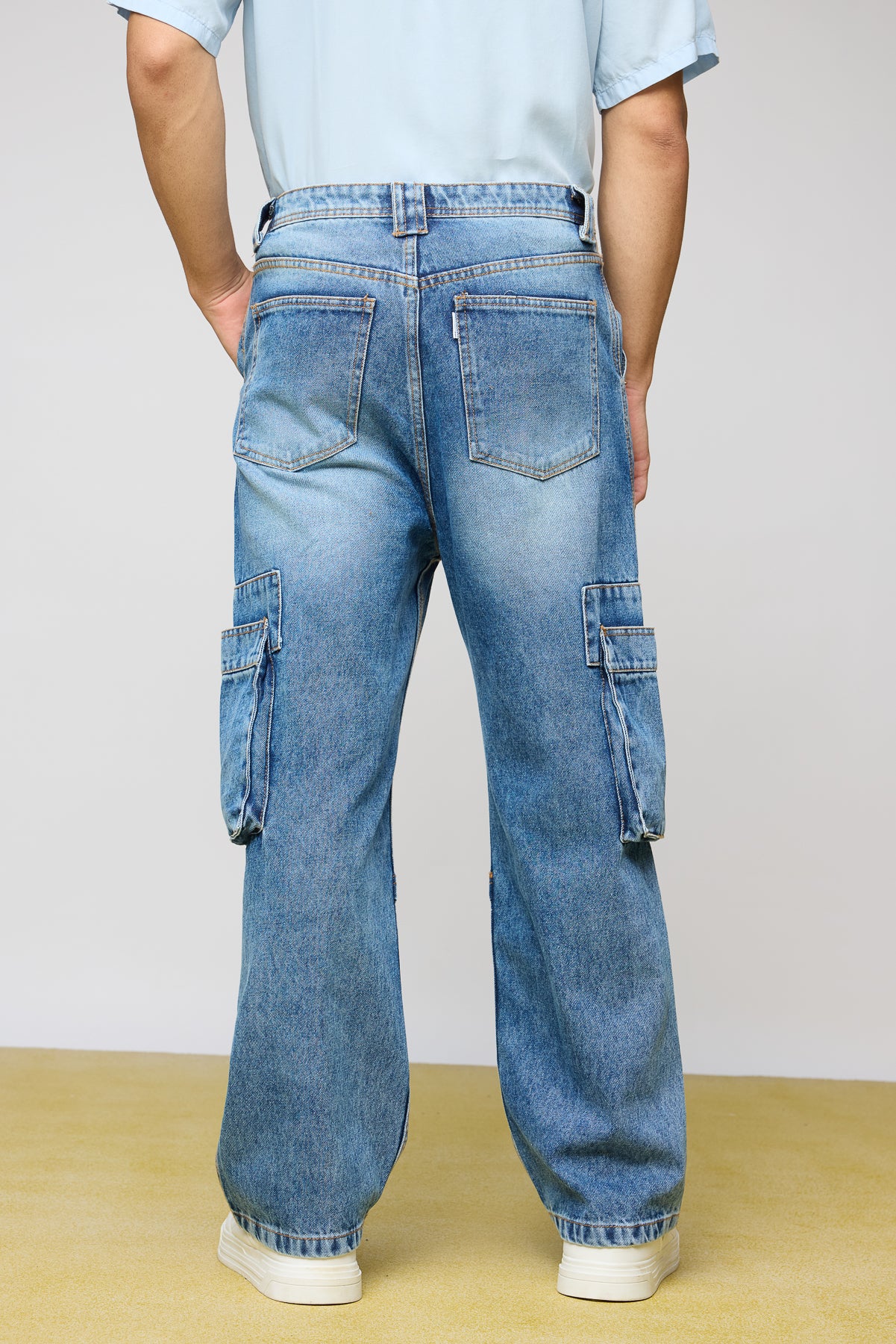 Mid Blue Men's Utility Jeans