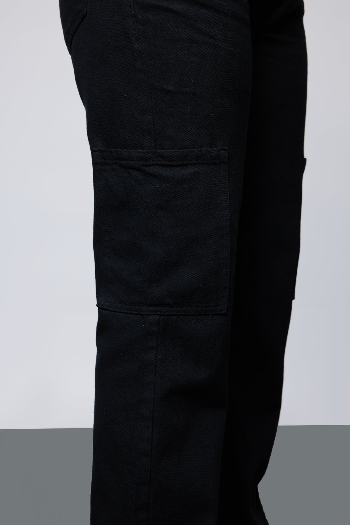 Curve Midnight Luxe Straight Cargo Jeans