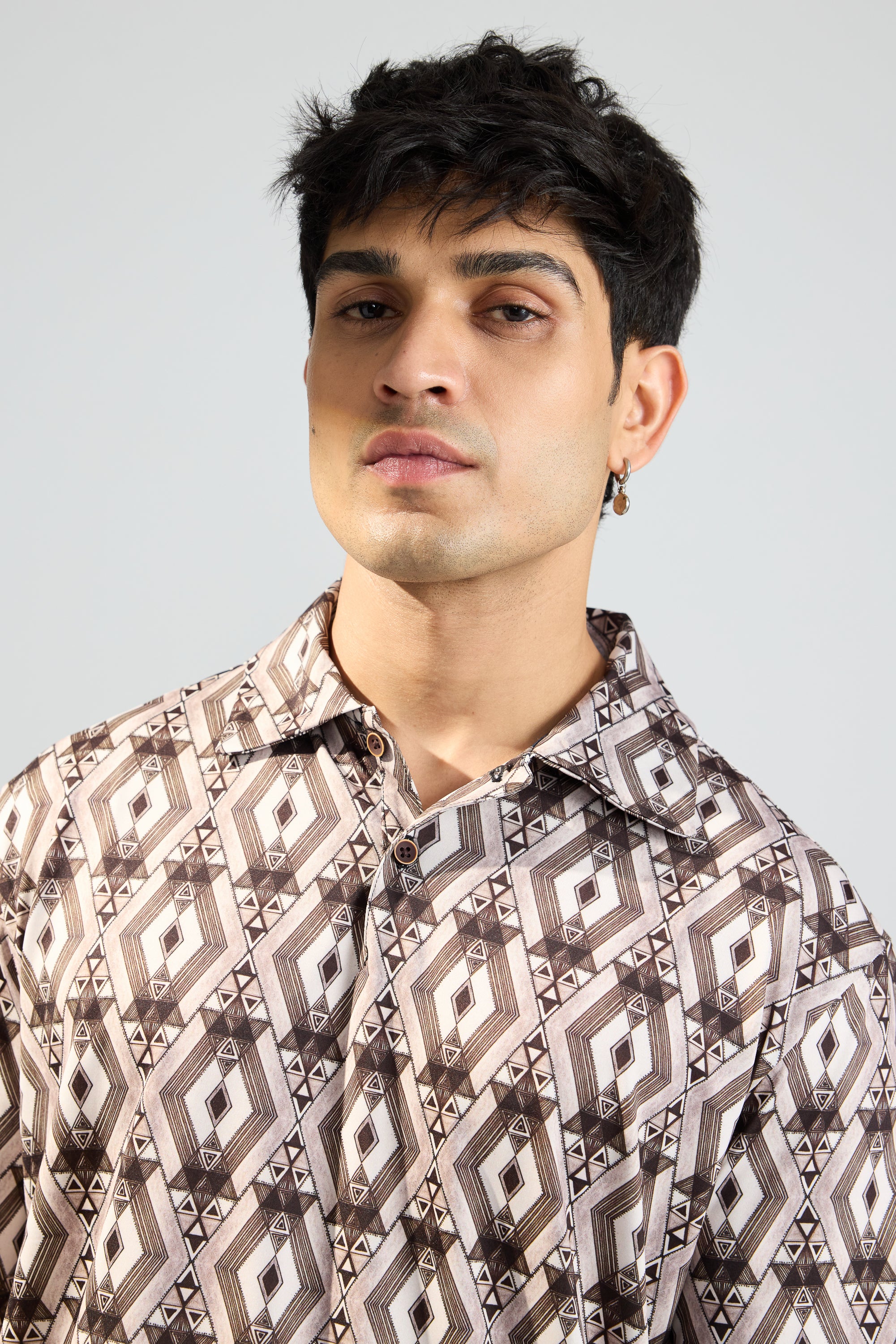 Modernist Print Men's Polo T-Shirt