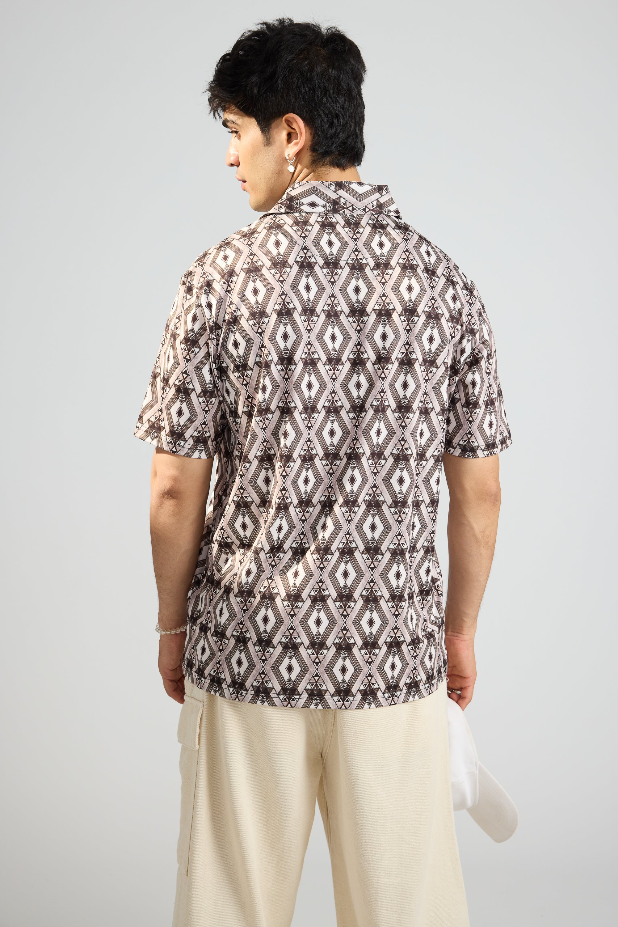 Modernist Print Men's Polo T-Shirt