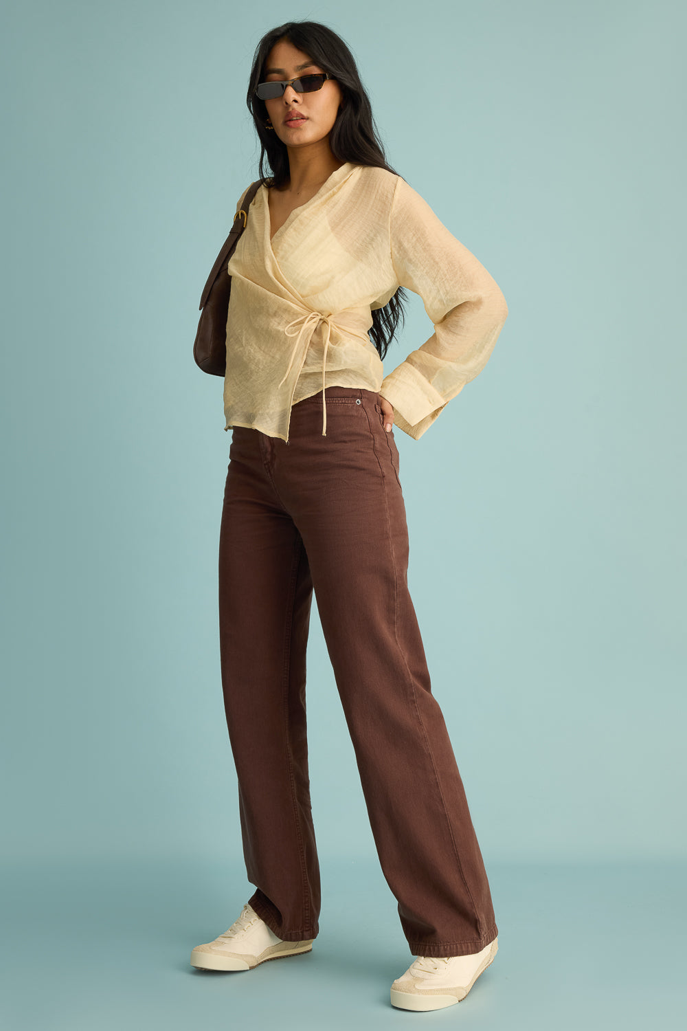 Rustic Brown Women's Straight Jeans