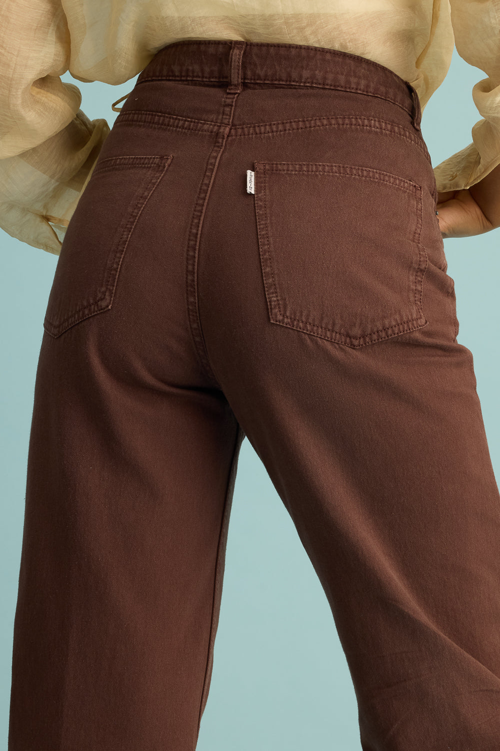 Rustic Brown Women's Straight Jeans